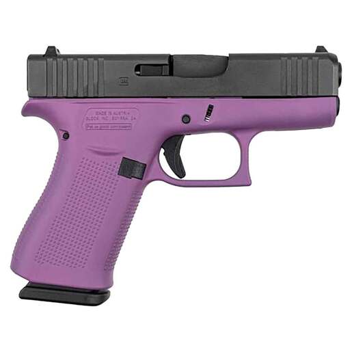 Glock 43X 9mm Luger 3.41in Wild Purple/Black Cerakote Pistol - 10+1 Rounds - Purple Subcompact image