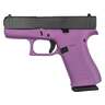 Glock 43X 9mm Luger 3.41in Wild Purple/Black Cerakote Pistol - 10+1 Rounds - Purple