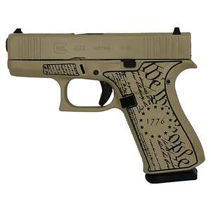 Glock 43X 9mm Luger 3.41in Independence Day Cerakote Pistol - 10+1 Rounds