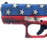 Glock 43X M.O.S 9mm 3.4in Red White, & Blue Battleworn Flag Pistol - 10+1 Rounds - Camo