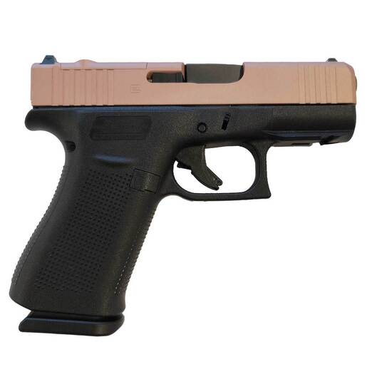 Glock 43X MOS 9mm Luger 3.39in Rose Gold Cerakote Pistol - 10+1 Rounds - Pink Subcompact image