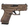 Glock 43X MOS 9mm Luger 3.41in Coyote Battle Worn Flag Cerakote Pistol - 10+1 Rounds - Brown