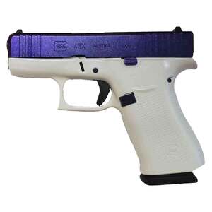 Glock 43X 9mm Luger 3.41in Purple Pegasus/White Cerakote Pistol - 10+1 Rounds