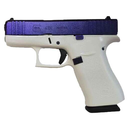 Glock 43X 9mm Luger 3.41in Purple Pegasus/White Cerakote Pistol - 10+1 Rounds - Purple Subcompact image