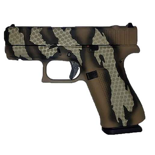 Glock 43X withMOS 9mm Luger 3.41in Riptile Cerakote Pistol - 10+1 Rounds - Camo Subcompact image
