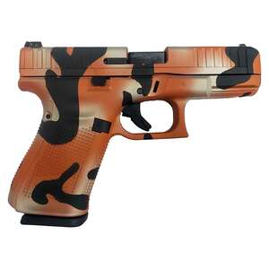 Glock 44 22 Long Rifle 4in Orange Camo Cerakote Pistol - 10+1 Rounds