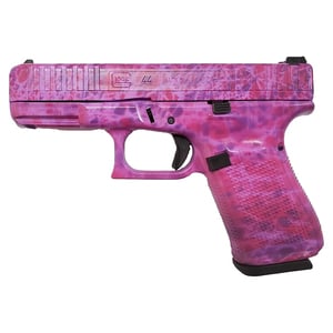 Glock 44 22 Long Rifle 4in Pink Shattered Cerakote Pistol - 10+1 Rounds