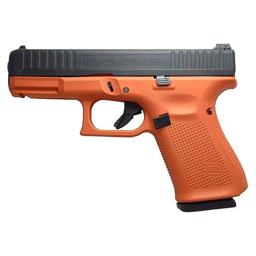 Glock 44 22 Long Rifle 4in Tequila Sunrise/Black Cerakote Pistol - 10+1 Rounds - Orange Compact image
