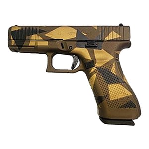Glock 45 9mm Luger 4in Bronze Splinter Cerakote Pistol - 17+1 Rounds