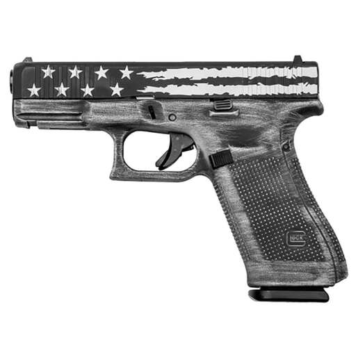 Glock 45 9mm Luger 4in Gray Flag Cerakote Pistol - 17+1 Rounds - Gray Compact image