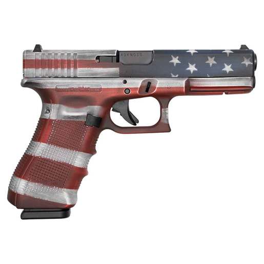 Glock 17 Gen 4 9mm Luger 4.49in American Flag Cerakote Pistol - 17+1 Rounds - Fullsize image