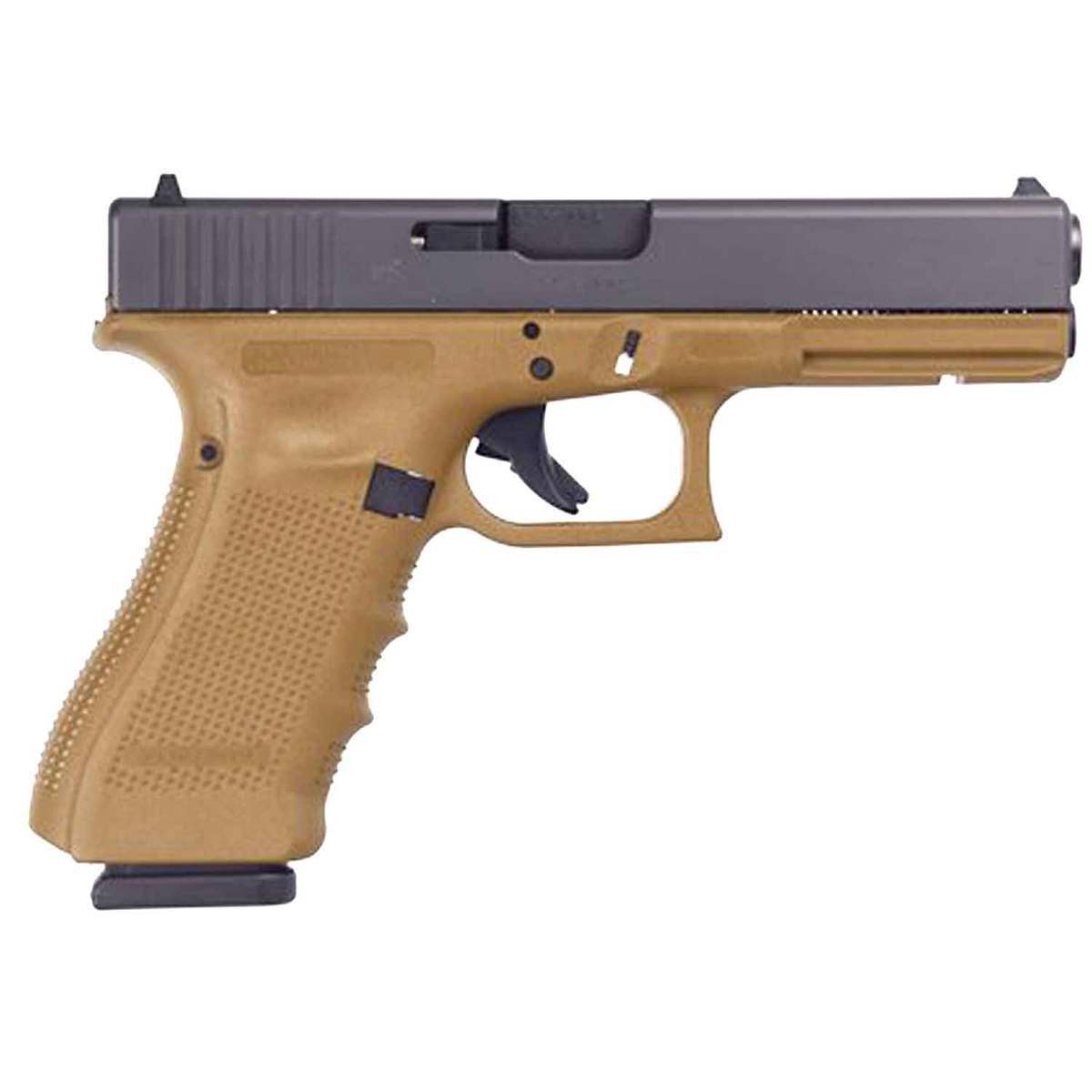 Glock 17 G4 9mm Luger 4.49in FDE/Black Pistol - 10+1 Rounds Glock 17 G4 9mm Luger 4.49in FDE/Black Pistol - 10+1 Rounds