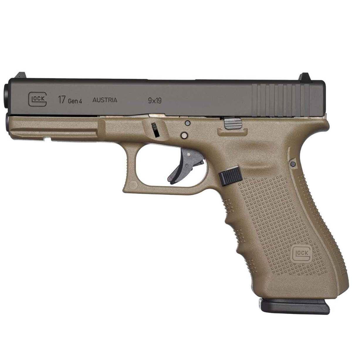 Glock 17 G4 9mm Luger 4.49in FDE/Black Pistol - 10+1 Rounds Glock 17 G4 9mm Luger 4.49in FDE/Black Pistol - 10+1 Rounds