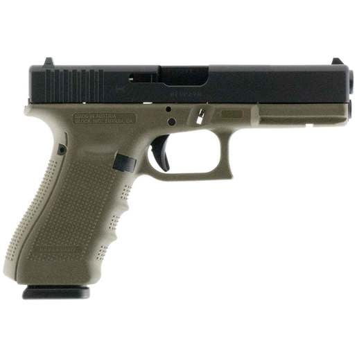 Glock 17 Gen4 9mm Luger 4.49in OD Green/Black Pistol - 17+1 Rounds - Fullsize image