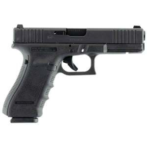 Glock 17 G4 Fixed Sights 9mm Luger 4.49in Black Pistol - 10+1 Rounds