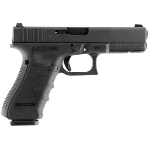 GLOCK 17 Gen4 Night Sights 9mm Luger 4.49in Black Pistol - 17+1 Rounds - Fullsize