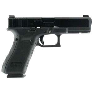 Glock 17 Gen5 AmeriGlo Bold Sights 9mm Luger 4.49in Black nDLC Pistol - 10+1 Rounds