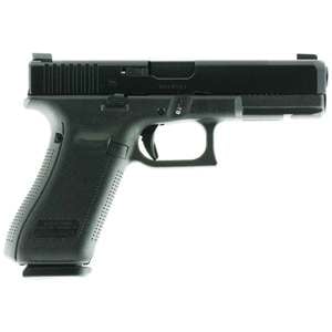 Glock 17 G5 AmeriGlo Sights 9mm Luger 4.49in Black nDLC Pistol - 17+1 Rounds