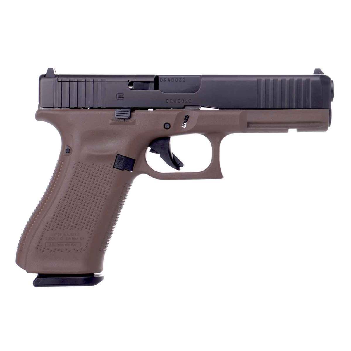 Glock 17 G5 MOS 9mm Luger 4.49in FDE Pistol - 10+1 Rounds - Brown Glock 17 G5 MOS 9mm Luger 4.49in FDE Pistol - 10+1 Rounds - Brown