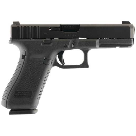 Glock 17 Gen5 Night Sights 9mm Luger 4.49in Black nDLC Pistol - 10+1 Rounds - Fullsize image