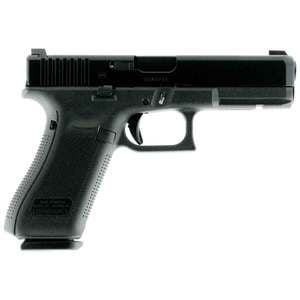 Glock 17 Gen5 Night Sights 9mm Luger 4.49in Black nDLC Pistol - 17+1 Rounds