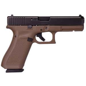 Glock 17 G5 Rail 9mm Luger 4.49in FDE Pistol - 17+1 Rounds