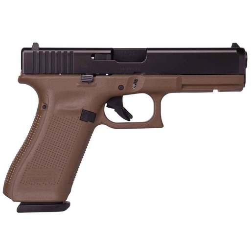 Glock 17 Gen5 Rail 9mm Luger 4.49in FDE Pistol - 17+1 Rounds - Brown Fullsize image