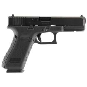 Glock 17 G5 White Dot Sights 9mm Luger 4.49in Black nDLC Pistol - 10+1 Rounds