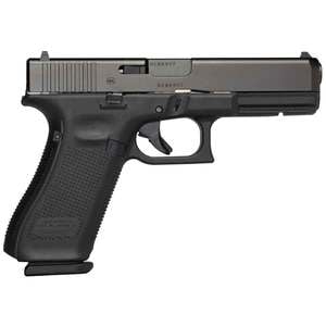 Glock 17 G5 White Dot Sights 9mm Luger 4.49in Black nDLC Pistol - 17+1 Rounds