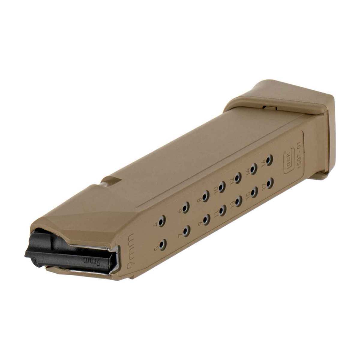 Glock G17/19X 9mm Luger Coyote Tan Handgun Magazine - 19 Rounds Glock G17/19X 9mm Luger Coyote Tan Handgun Magazine - 19 Rounds