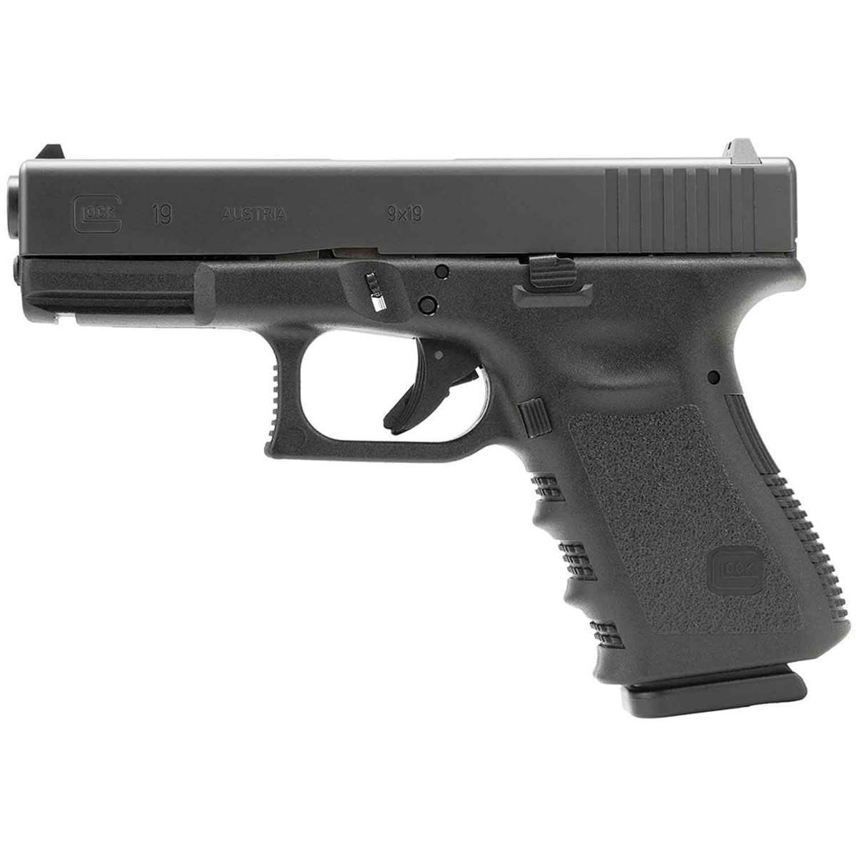 Glock 19 9mm Luger 4.02in Black Nitrite Pistol - 10+1 Rounds - California Compliant - Black Glock 19 9mm Luger 4.02in Black Nitrite Pistol - 10+1 Rounds - California Compliant - Black