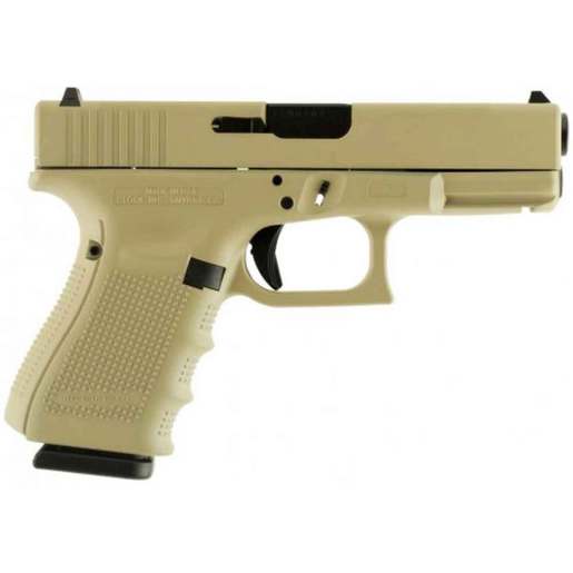 Glock 19 9mm Luger 4.02in Desert Tan Cerakote Pistol - 15+1 Rounds - Compact image