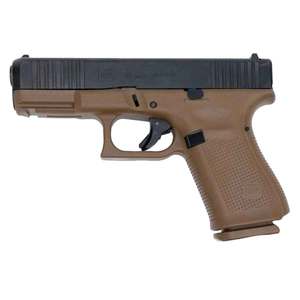 Glock 19 G5 9mm Luger 4.02in Black/FDE Pistol - 10+1 Rounds