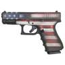 Glock 19 G4 Battleworn USA Flag 9mm Luger 4.02in Cerakote Battleworn USA Flag Pistol - 15+1 Rounds