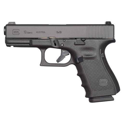 Glock 19 Gen4 9mm Luger 4.02in Black Pistol - 15+1 Rounds - Black Compact image