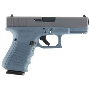 Glock 19 G4 9mm Luger 4.02in Blue Titanium/Gray Pistol - 15+1 Rounds