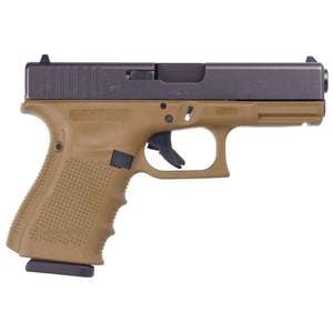 Glock 19 G4 9mm Luger 4.02in FDE/Black Pistol - 10+1 Rounds