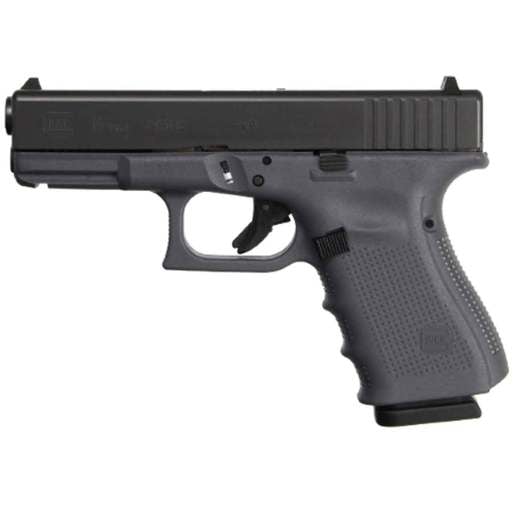 Glock 19 Gen4 9mm Luger 4.02in Gray/Black Pistol - 10+1 Rounds - Compact image