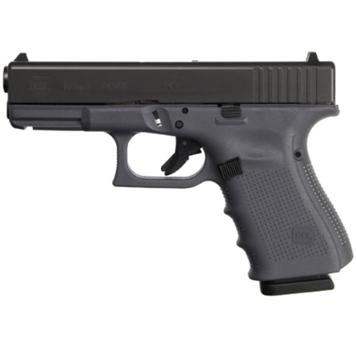 Glock 19 Gen4 9mm Luger 4.02in Gray/Black Pistol - 15+1 Rounds - Compact image