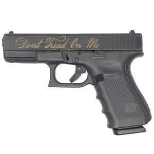 Glock 19 G4 Don't Tread On Me 9mm Luger 4in Burnt Bronze Battle Worn Pistol - 15+1 Rounds