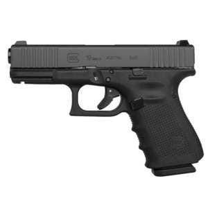 Glock 19 G4 Night Sight w/Extended Controls 9mm Luger 4in Black Pistol - 10+1 Rounds