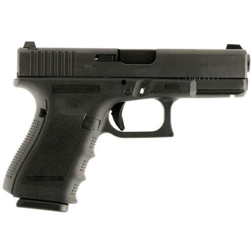Glock 19 Gen4 Night Sights 9mm Luger 4.02in Black Pistol - 10+1 Rounds - Compact image