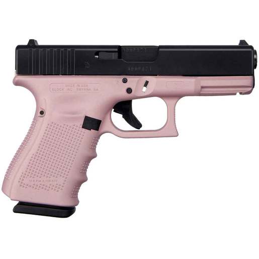 Glock 19 Gen4 Pink 9mm Luger 4.02in Elite Black Pistol - 15+1 Rounds - Pink Compact image