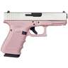 Glock 19 G4 Pink 9mm Luger 4.02in Shimmering Aluminum Pistol - 15+1 Rounds - Pink