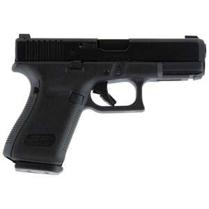 Glock 19 Gen5 Night Sights 9mm Luger 4.02in Black nDLC Pistol - 10+1 Rounds