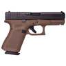 Glock 19 G5 Rail 9mm Luger 4in FDE Pistol - 15+1 Rounds - Brown