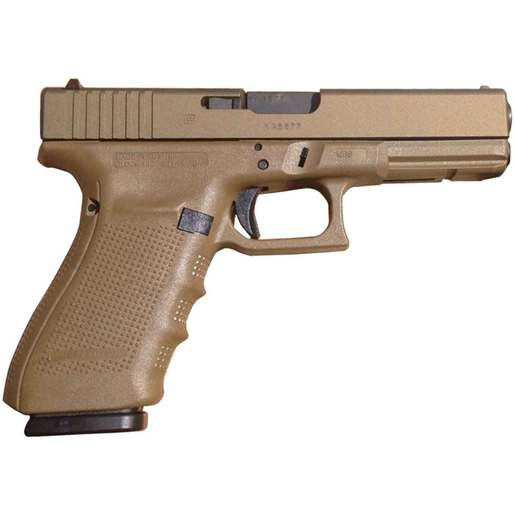 Glock 20 Gen4 10mm Auto 4.61in FDE Cerakote Pistol - 15+1 Rounds - Tan Fullsize image