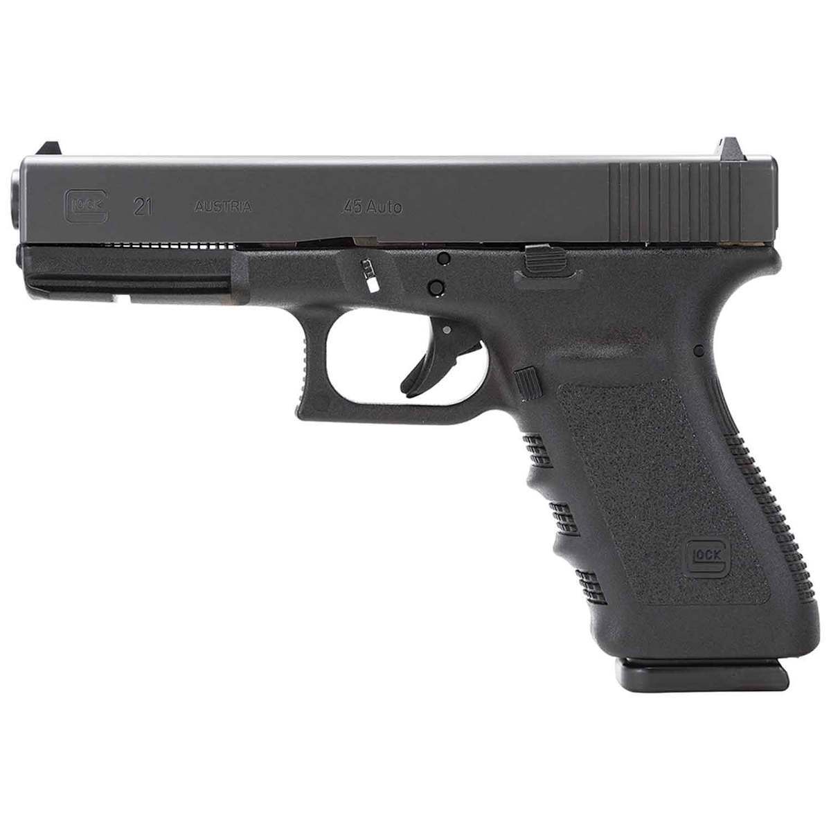 Glock 21SF 45 Auto (ACP) 4.61in Black Nitride Pistol - 13+1 Rounds - Black Glock 21SF 45 Auto (ACP) 4.61in Black Nitride Pistol - 13+1 Rounds - Black