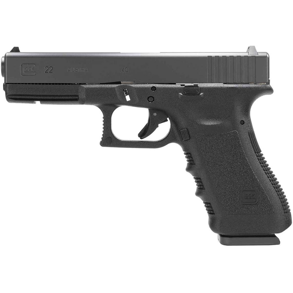 Glock 22 40 S&W 4.49in Black Pistol - 10+1 Rounds - California Compliant Glock 22 40 S&W 4.49in Black Pistol - 10+1 Rounds - California Compliant