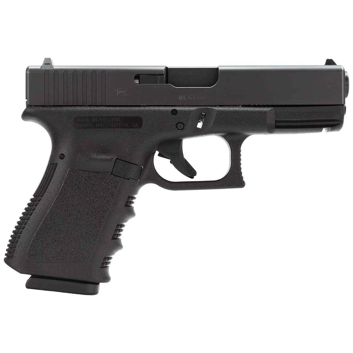 Glock 23 40 S&W 4.02in Black Nitrite Pistol - 10+1 Rounds - California Compliant - Black Glock 23 40 S&W 4.02in Black Nitrite Pistol - 10+1 Rounds - California Compliant - Black